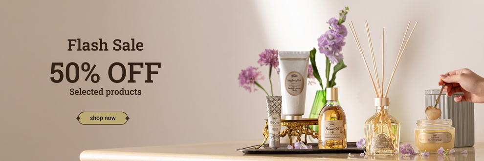 FLASH SALE: Selected products at 50% off: 