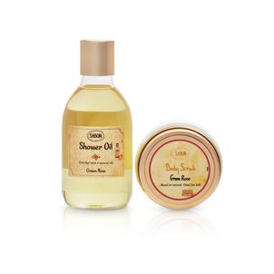Mix Shower oil & Body Scrub Green Rose