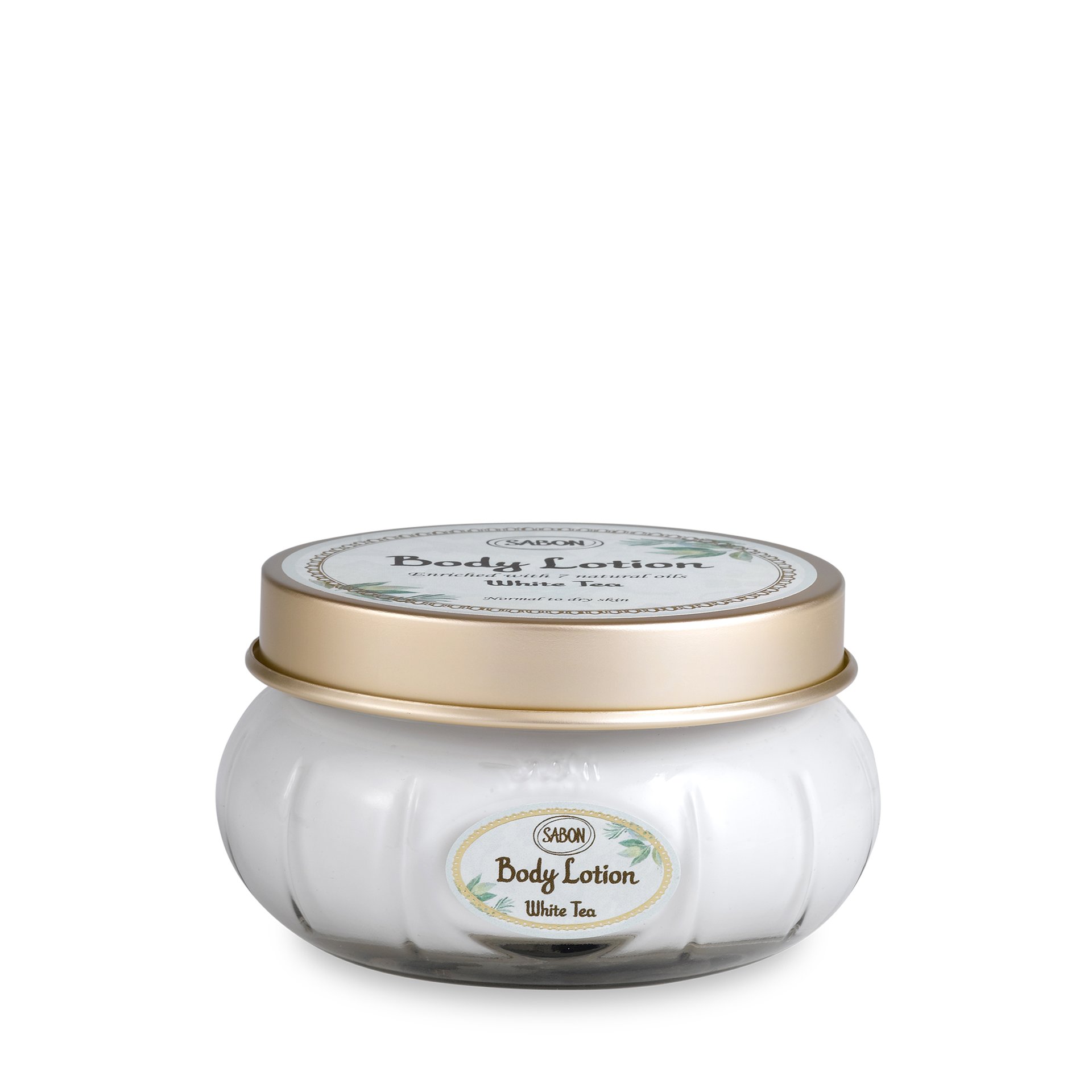 Body Lotion White Tea Jar 200 ml SABON